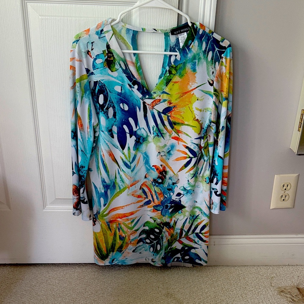 Colorful Abstract Print tunic